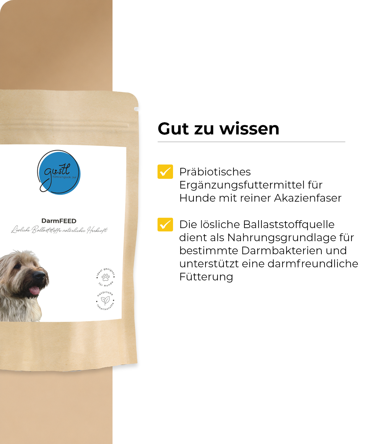 GUSTL DarmFeed – Prebiotic Supplemental Feed for Dogs