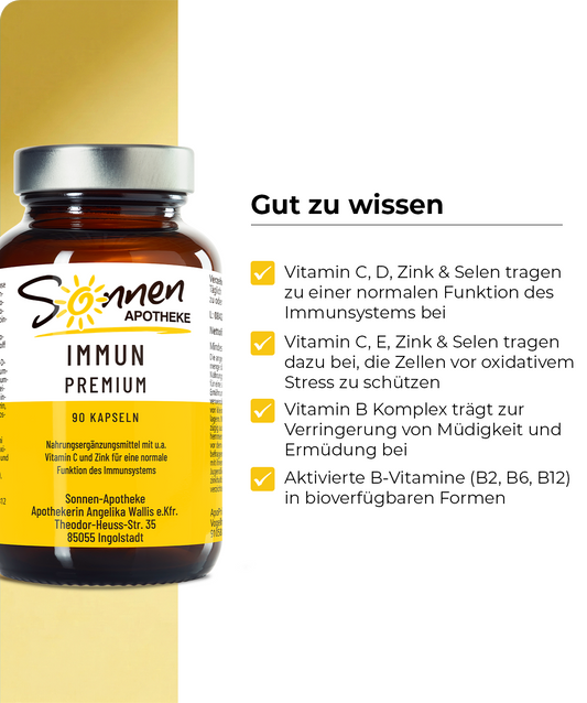 Sonnen Apotheke Immun Premium Kapseln – Immunsystem Vitamine